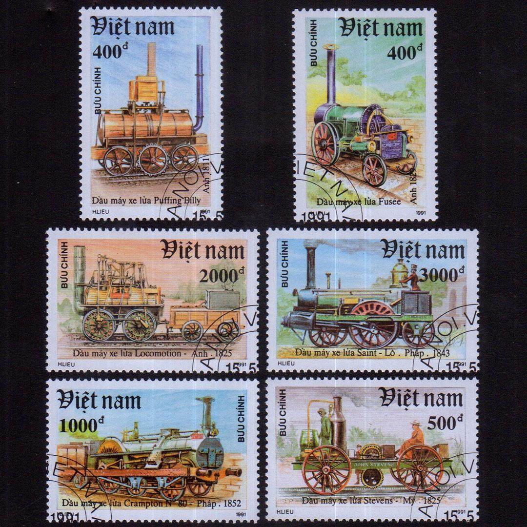 Collectible Vintage Postage Stamps - Selos Postais do Vietnã com Data