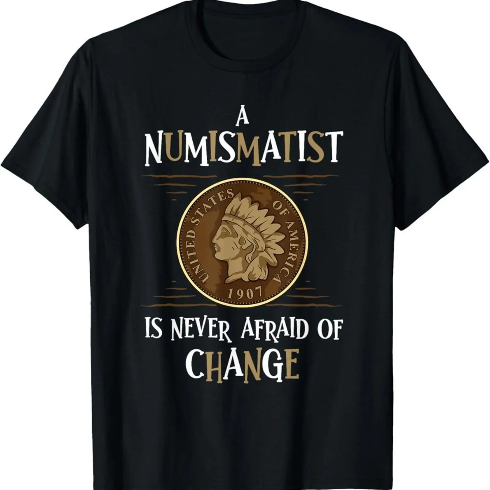 Vintage Collectible Coins - Camiseta preta com design engraçado para